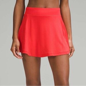 Lululemon Swiftly Tech High Rise Tennis Skirt Hot Heat/Red Glow